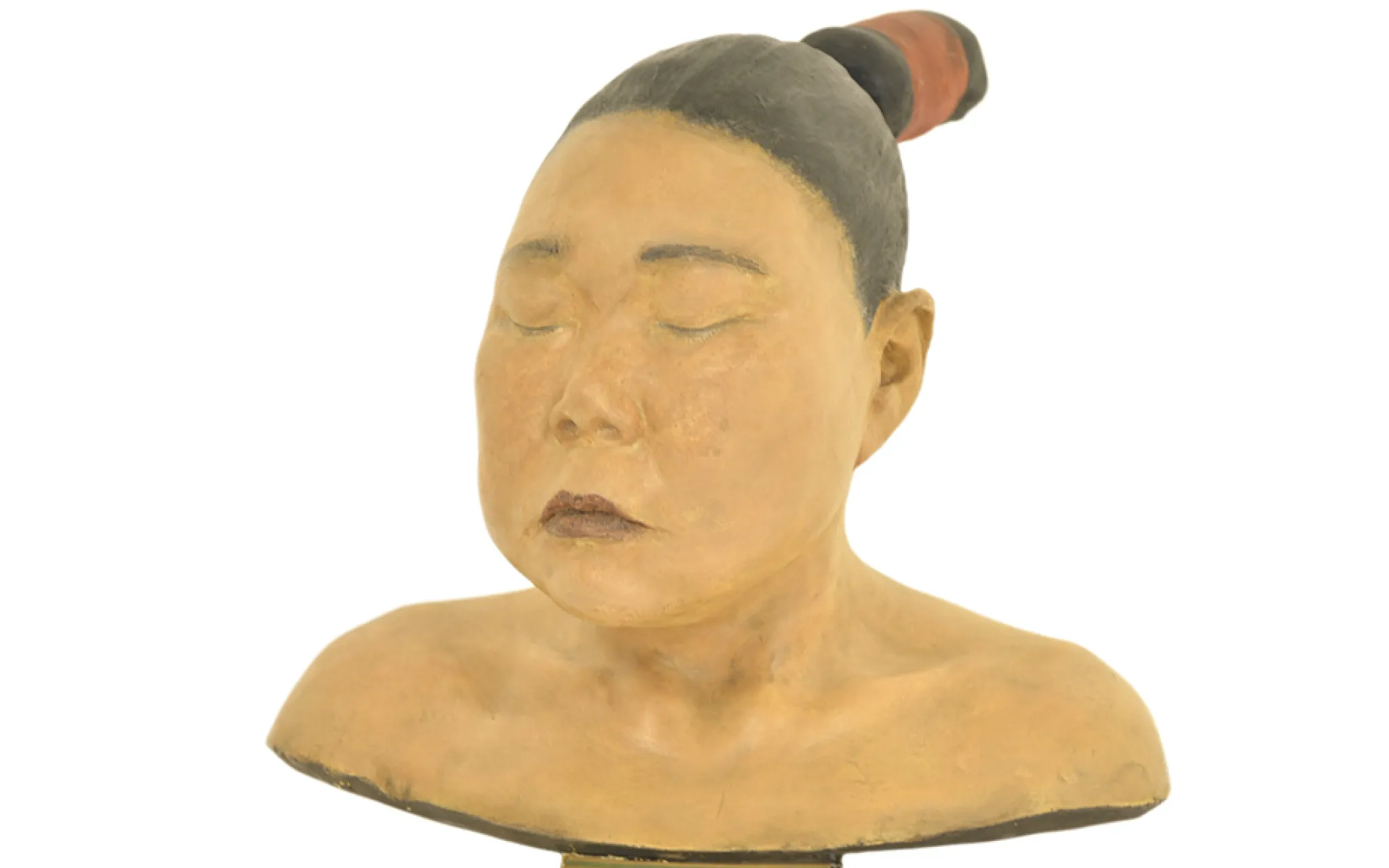 Buste d'Asenat Eleonora Elizabette, femme inuit de 27 ans.