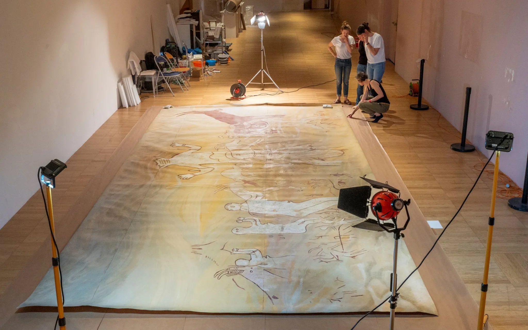 Restauration du relevé du « Grand Dieu » de Séfar © MNHN - N. Krief Relevé du Grand Dieu de Séfar
