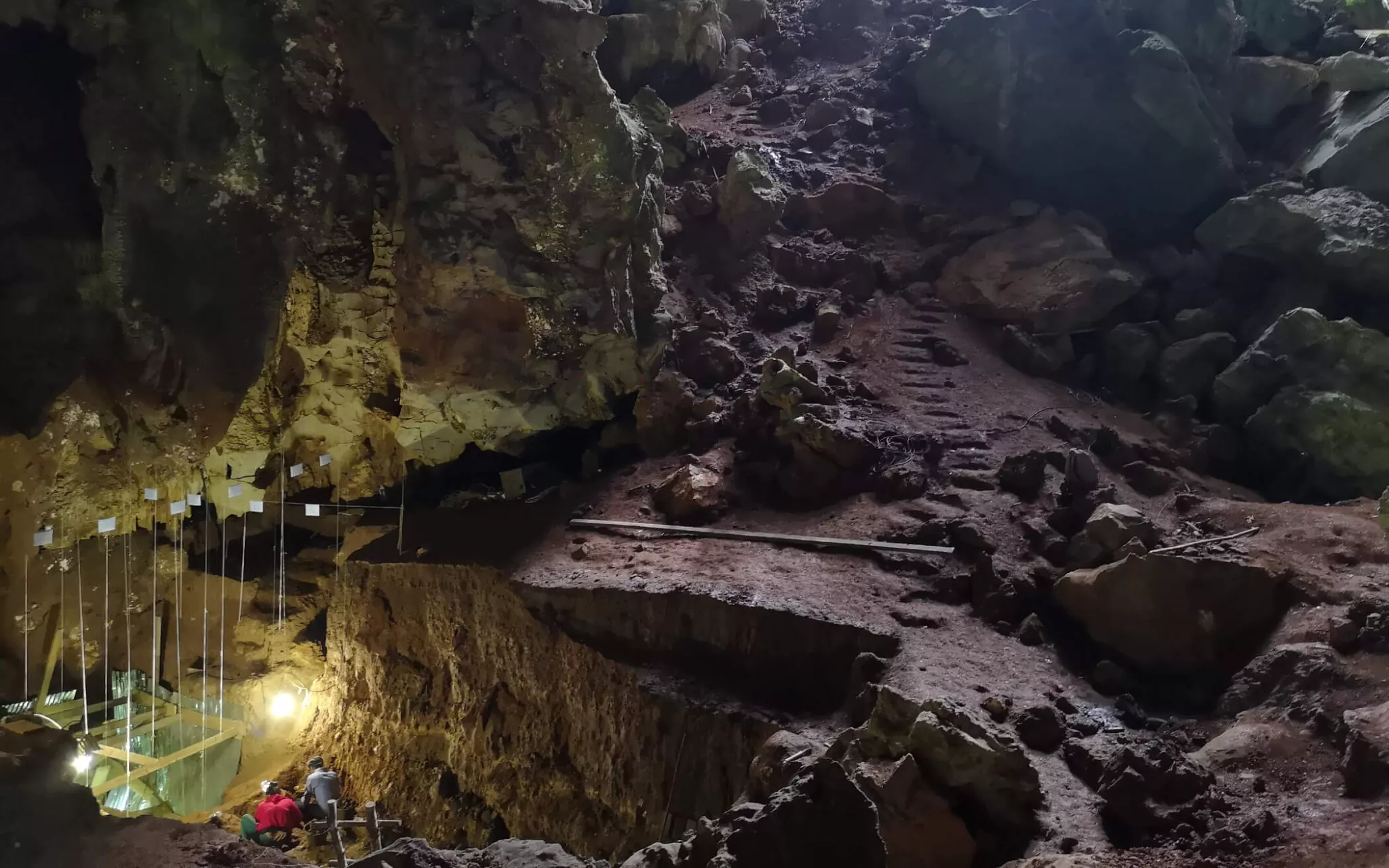 La grotte de Tam Pà Ling, au nord du Laos © MNHN - F. Demeter La grotte de Tam Pà Ling, située au nord du Laos