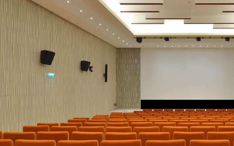 Photo de l'intérieur de l'auditorium Jean Rouch au Musée de l'Homme