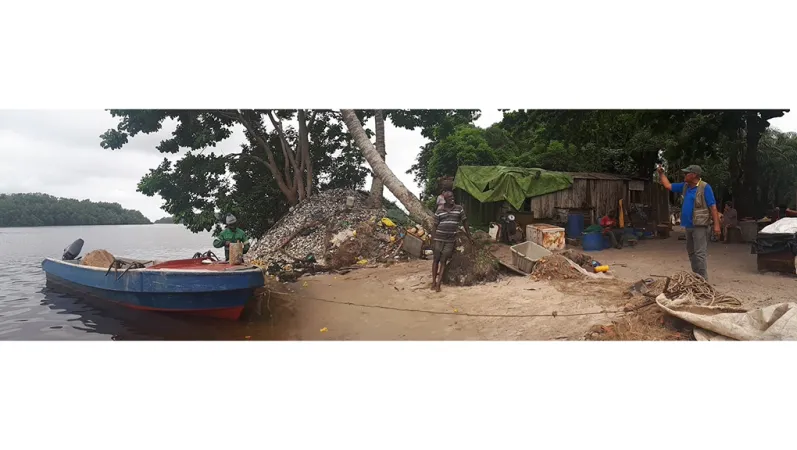 Village de pêcheur, Gabon