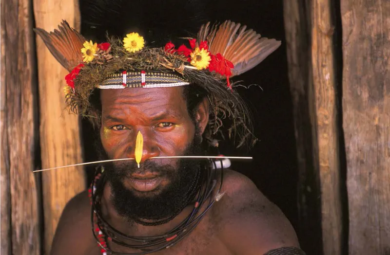 Le chef papou Mundiya Kepanga
